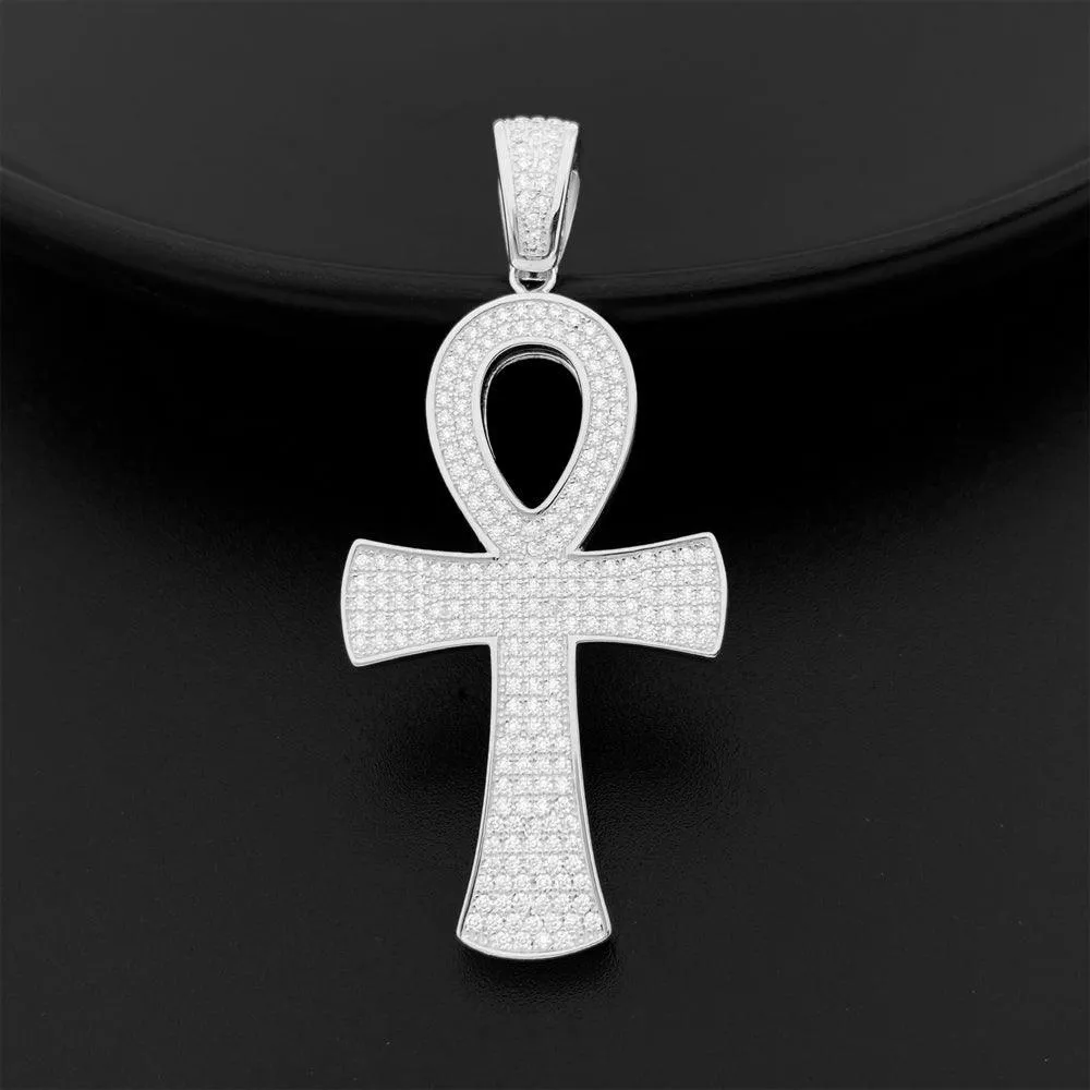 Moissanite Ankh Pendant