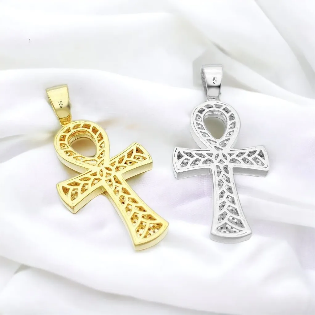 Moissanite Ankh Pendant