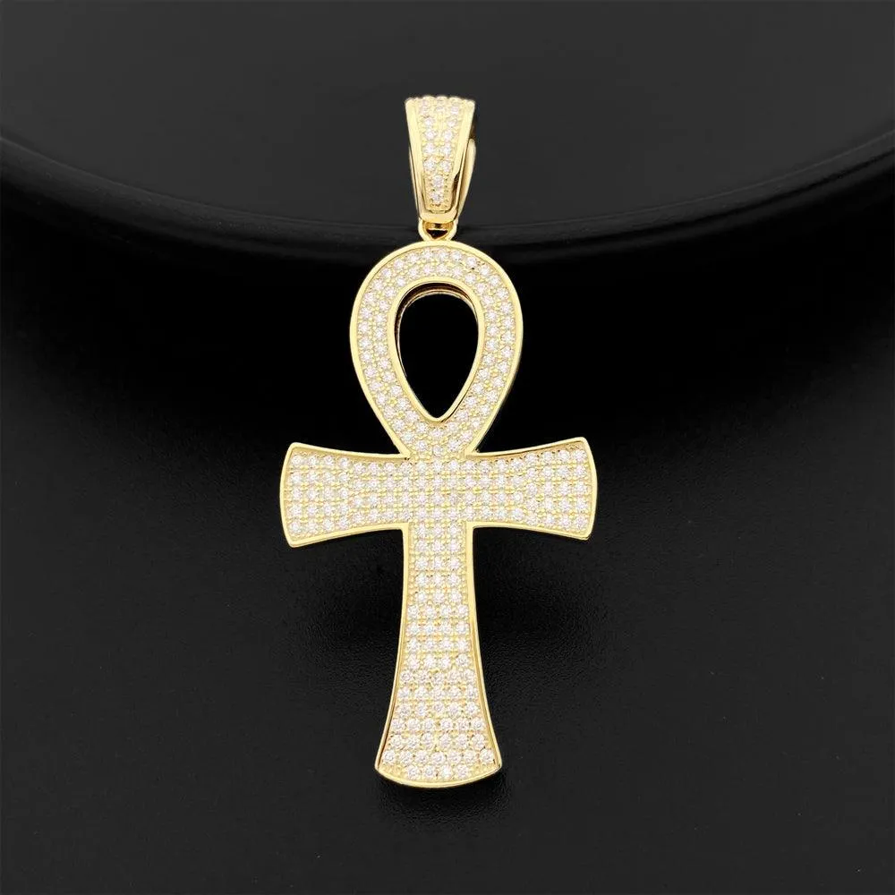 Moissanite Ankh Pendant