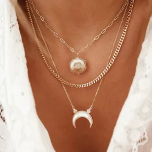 Moonstone Supernova Necklace