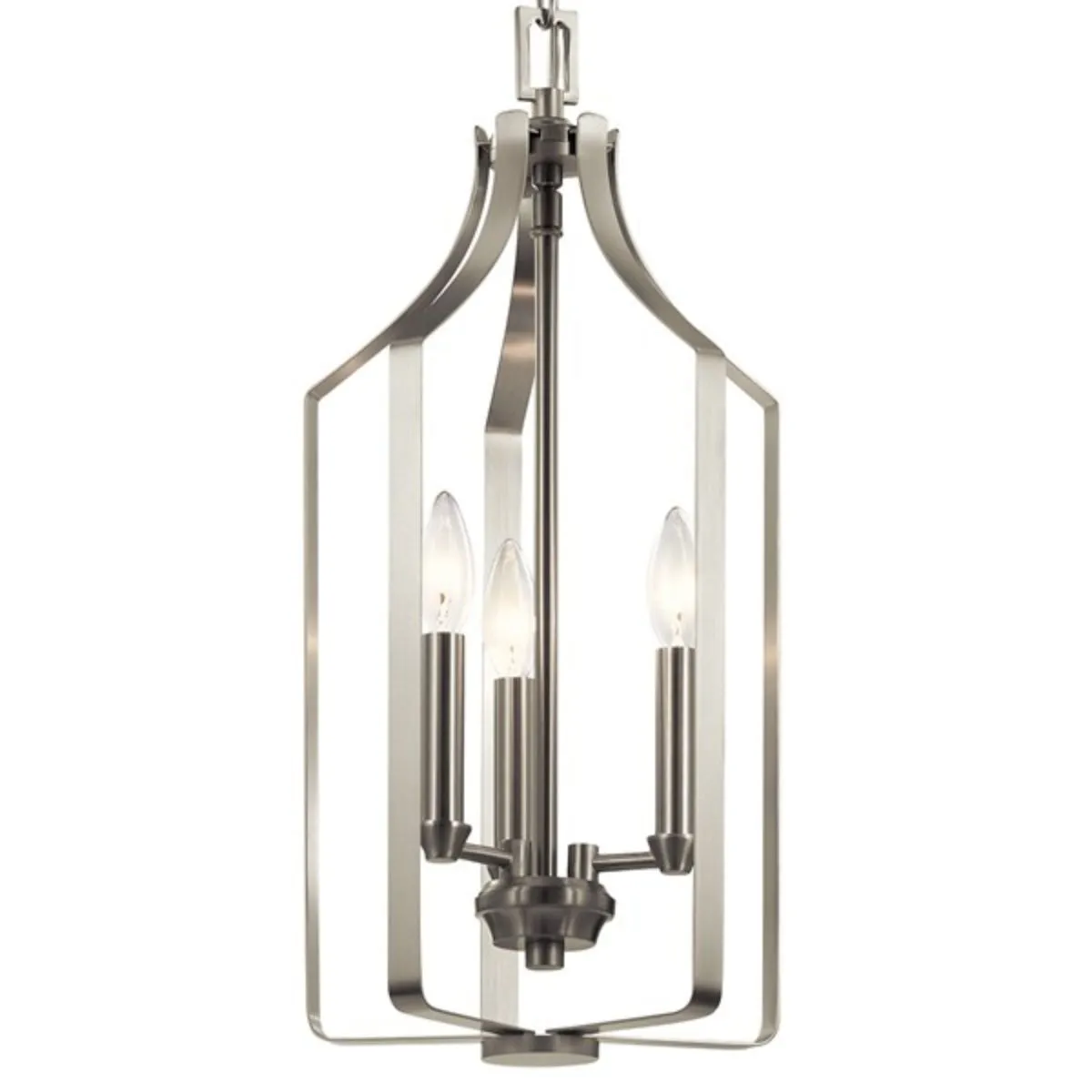 Morrigan 10 in. 3 Lights Pendant Light Nickel Finish