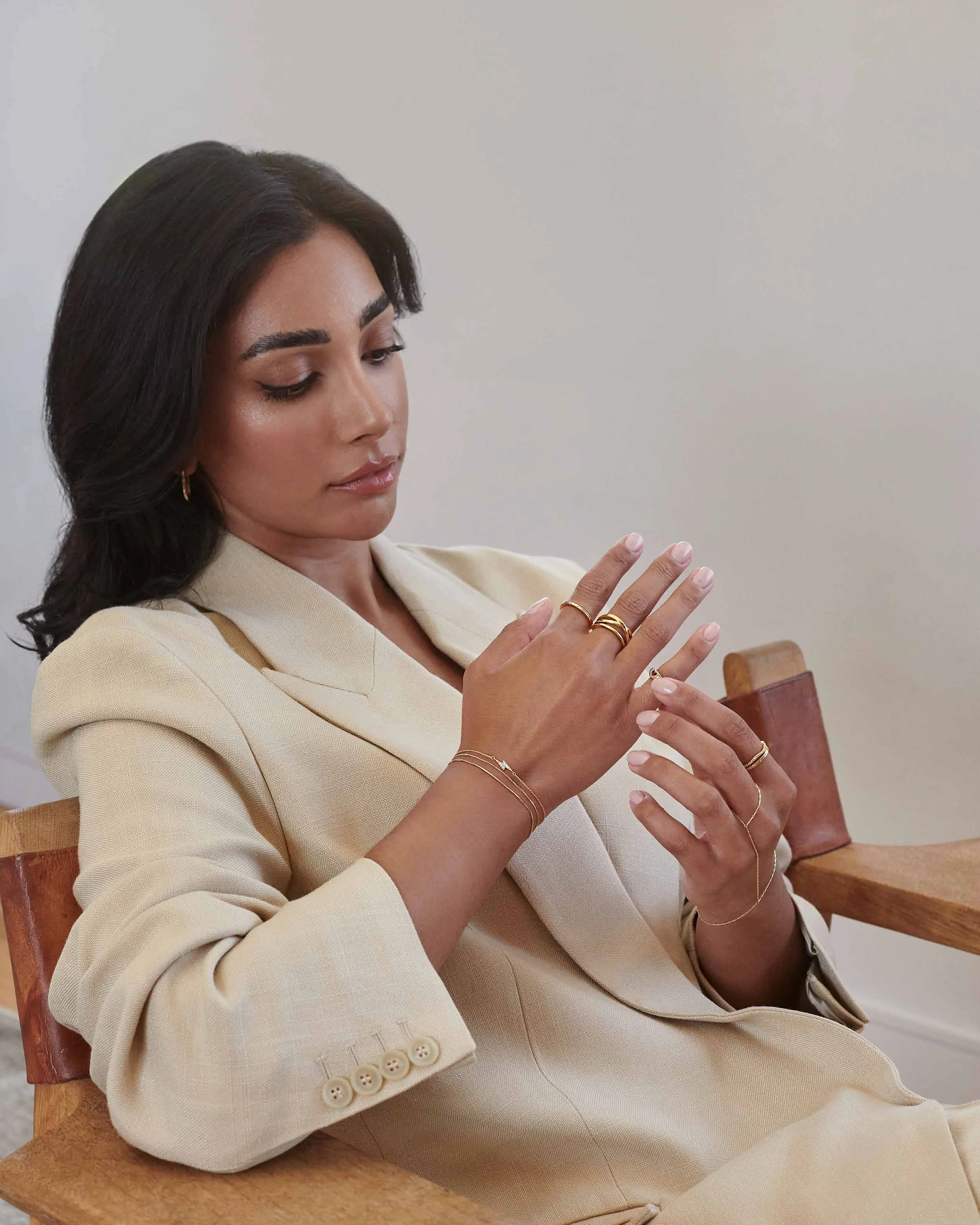 Natali Topaz Line Ring