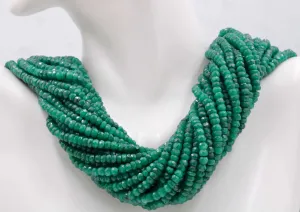 Natural Emerald Necklace Green Emerald Necklace Emerald Beads Green Gemstone beads Emerald stone beads 1 Strand 15-16" long 70 ct SKU:113177