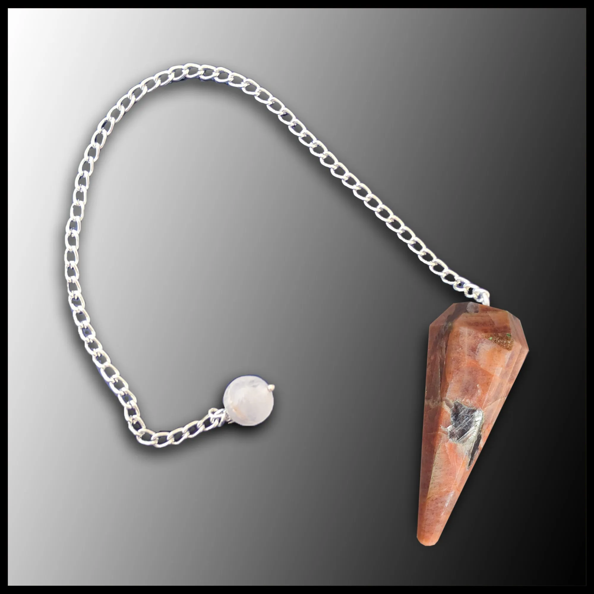 Orange Feldspar Pendulum
