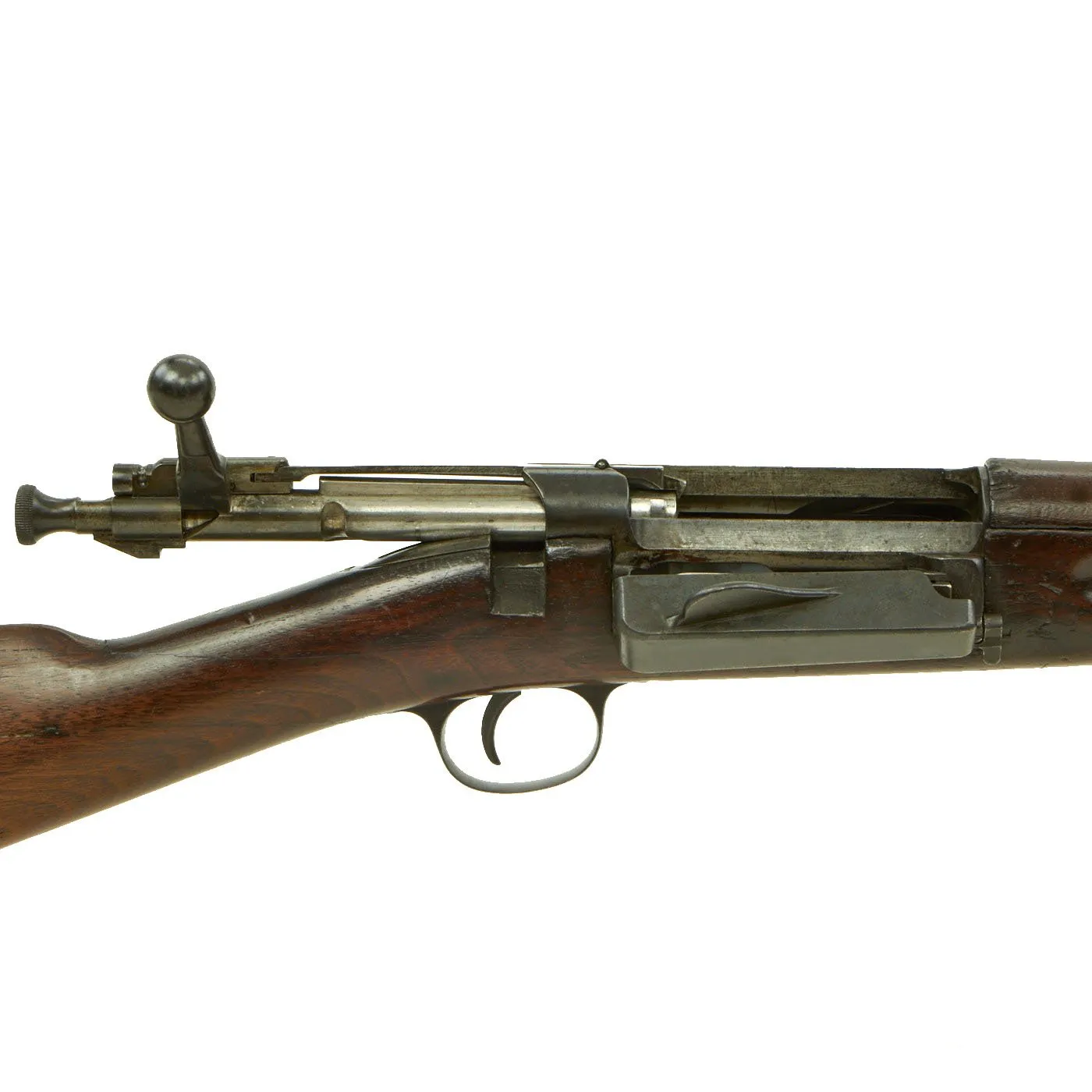 Original Antique U.S. Springfield M1898 Krag–Jørgensen Saddle-Ring Carbine serial 134360 with Sight Guard - Made in 1898
