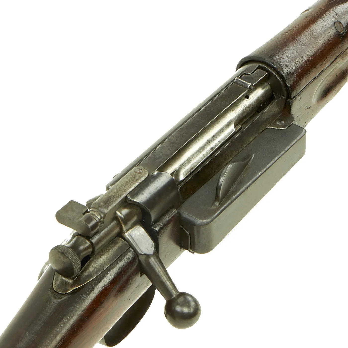 Original Antique U.S. Springfield M1898 Krag–Jørgensen Saddle-Ring Carbine serial 134360 with Sight Guard - Made in 1898