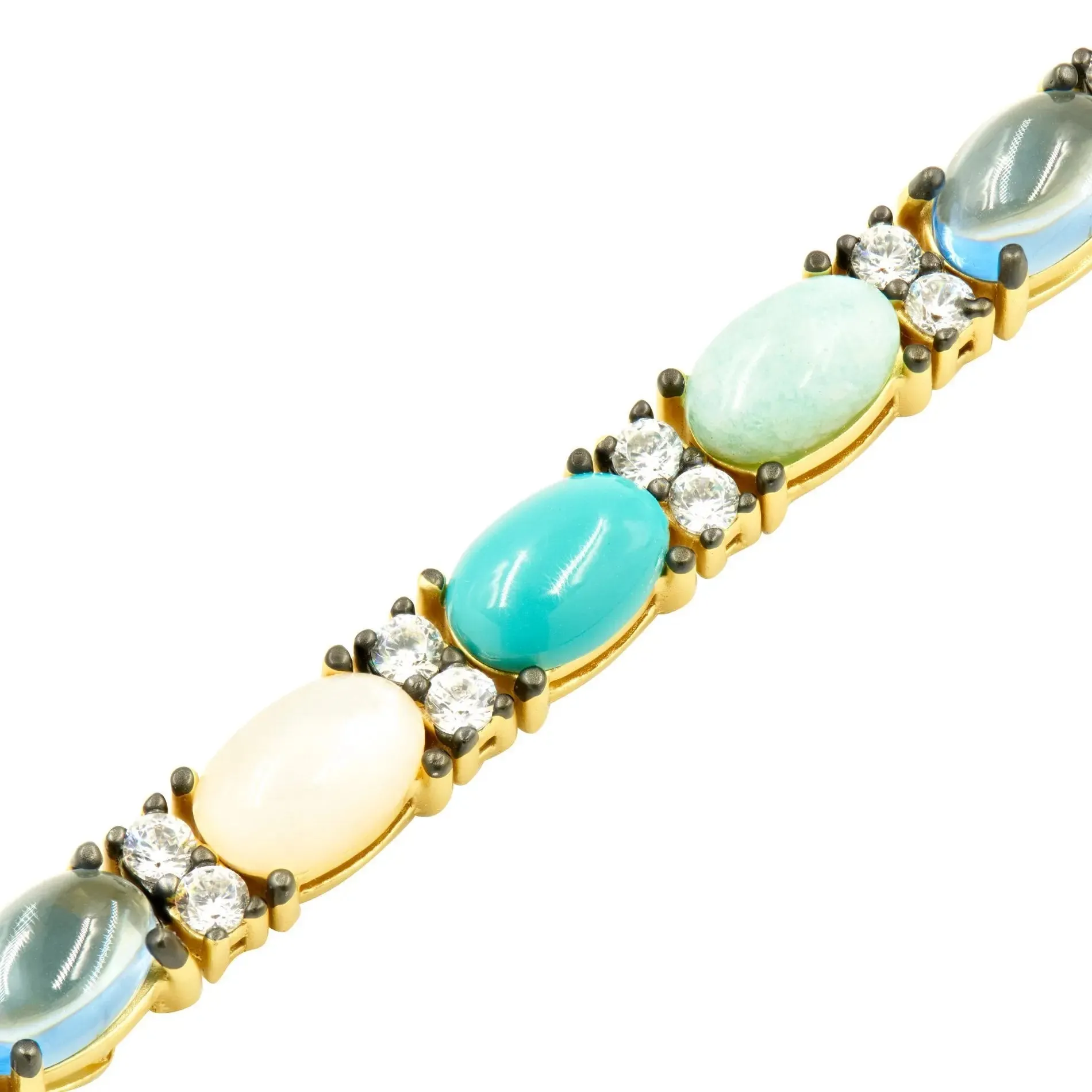 Oval Stone Soft Bracelet