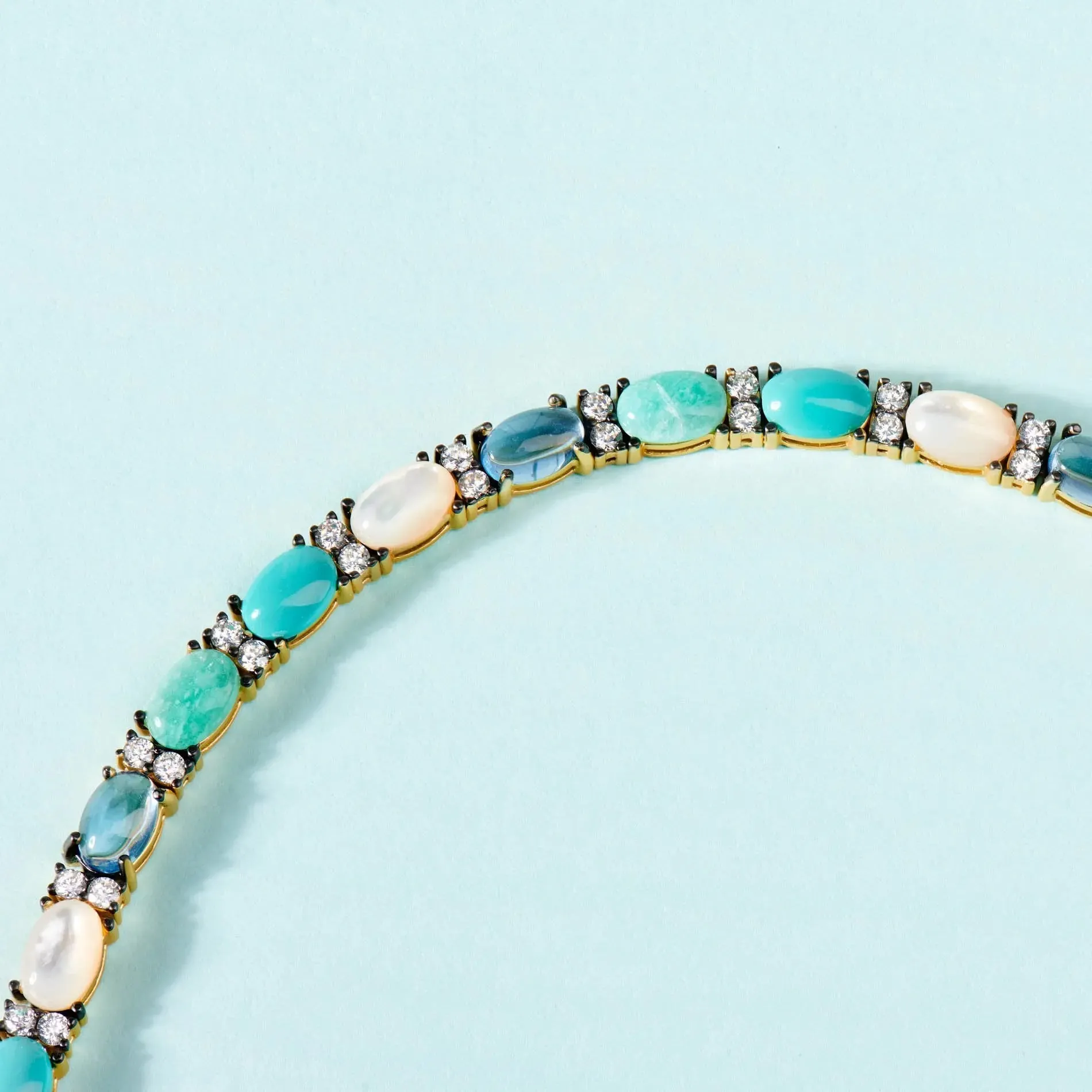 Oval Stone Soft Bracelet