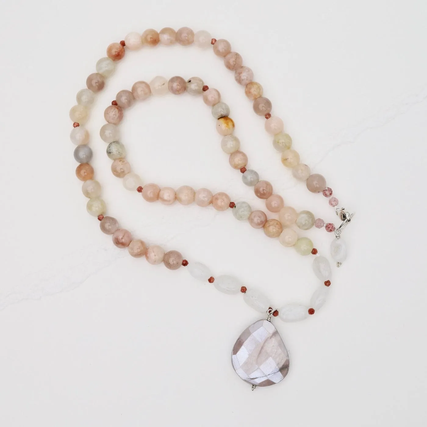 Pink Agate Necklace