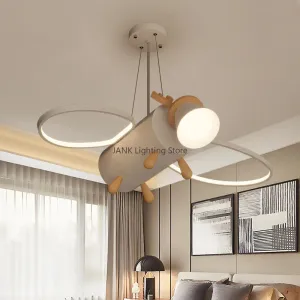 "Mansion Little Deer Cartoon Pendant Lights Set - LED Children's Room Chandelier"