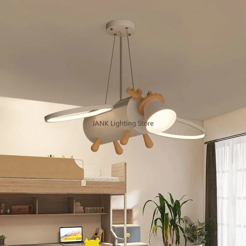 "Mansion Little Deer Cartoon Pendant Lights Set - LED Children's Room Chandelier"