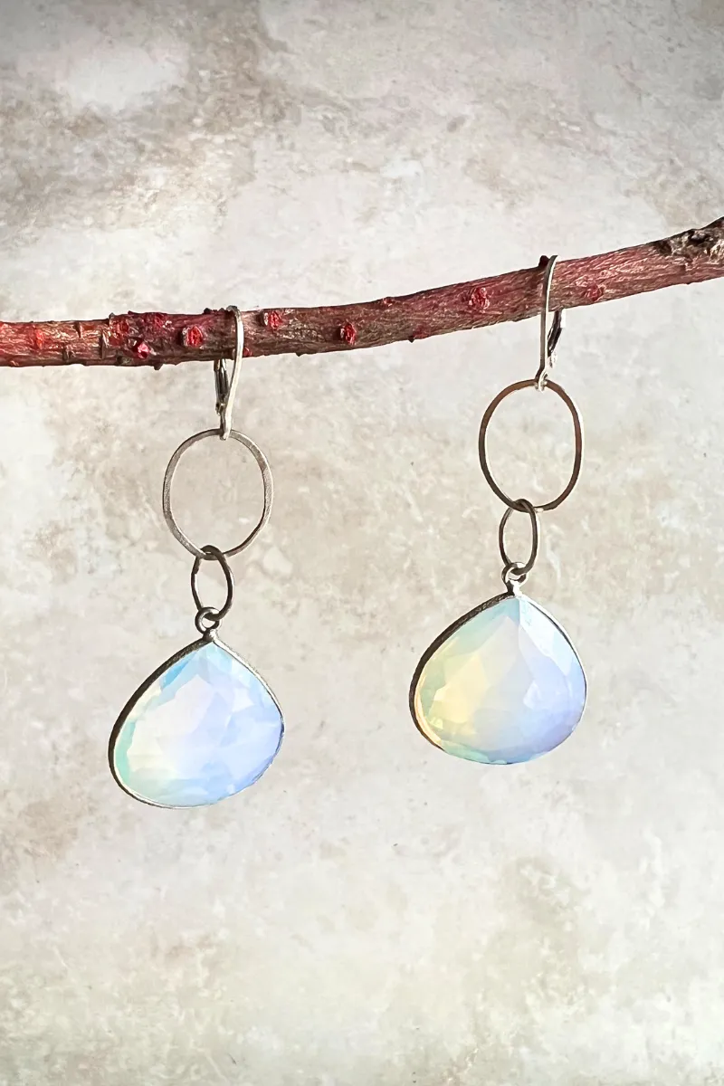 Rainbow Moonstone Teardrops