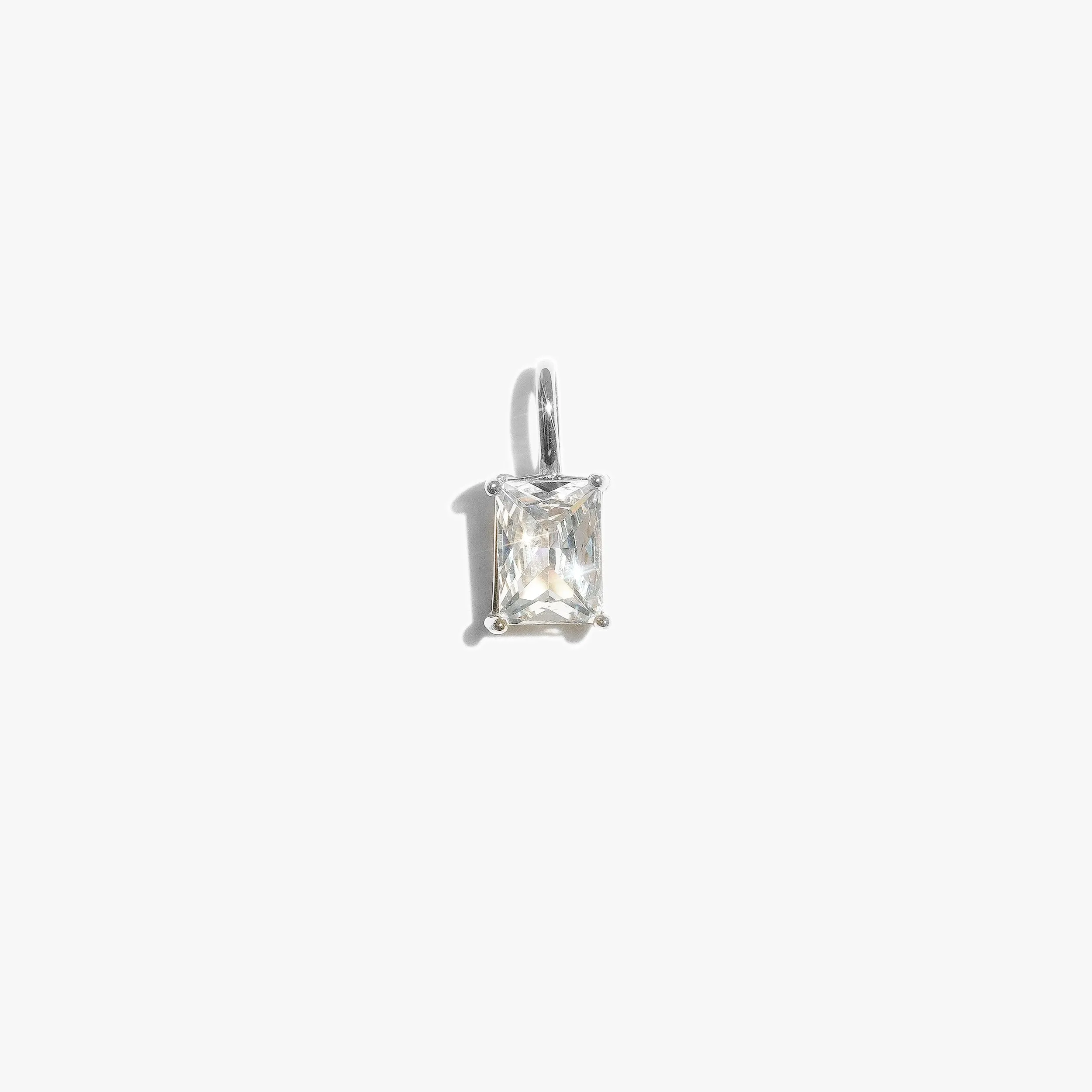 Rectangle Pronged Pendant - (Single)