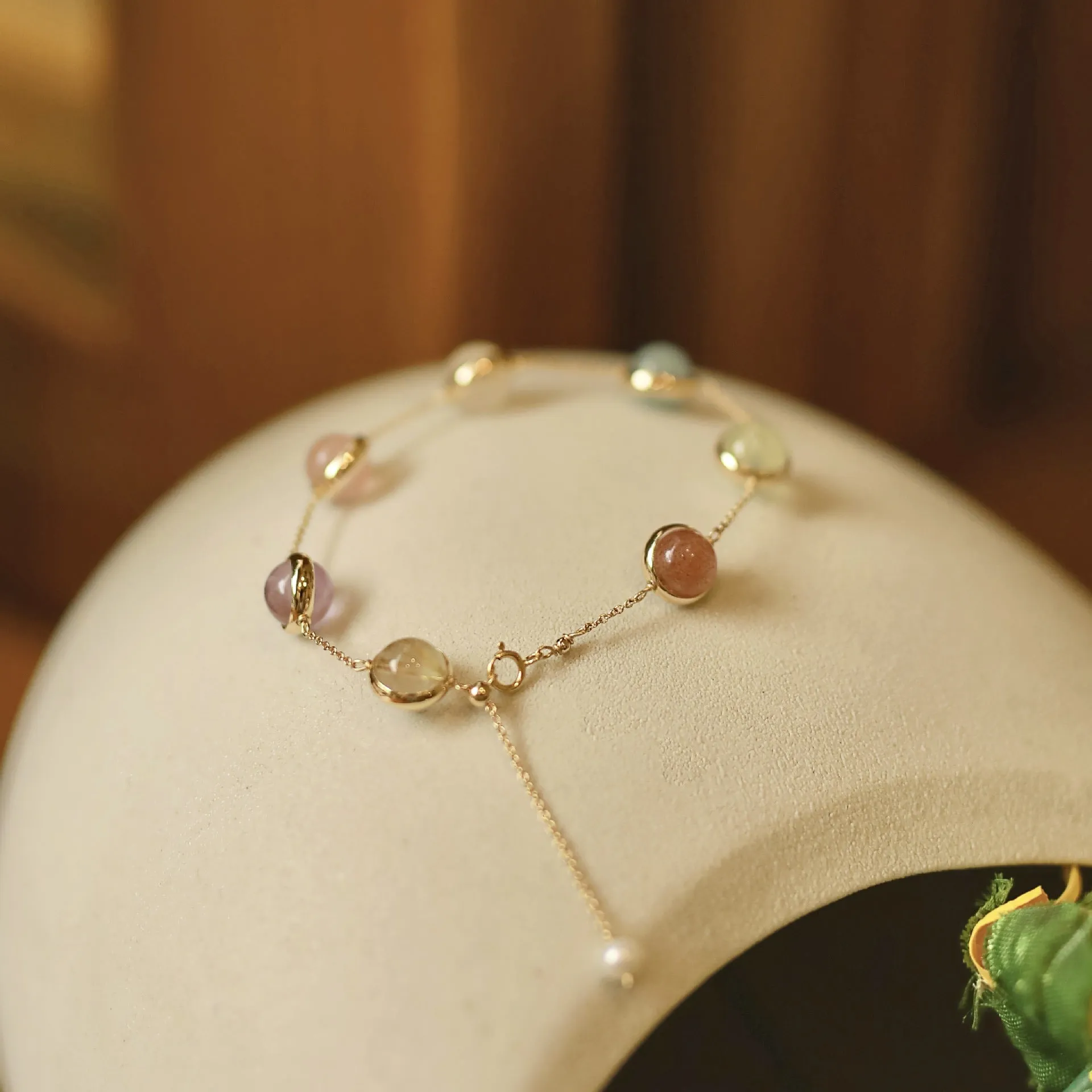 Retro Rainbow Energy Crystal Bracelet