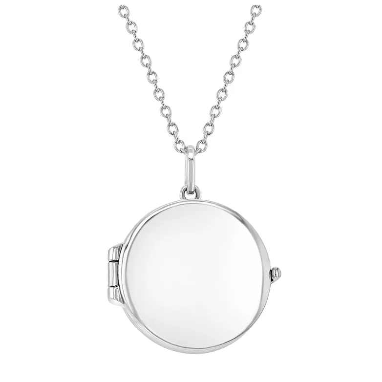 Round Photo Locket Necklace