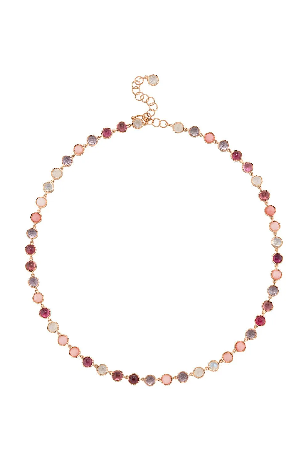 Small Classic Link Tourmaline Opal Necklace