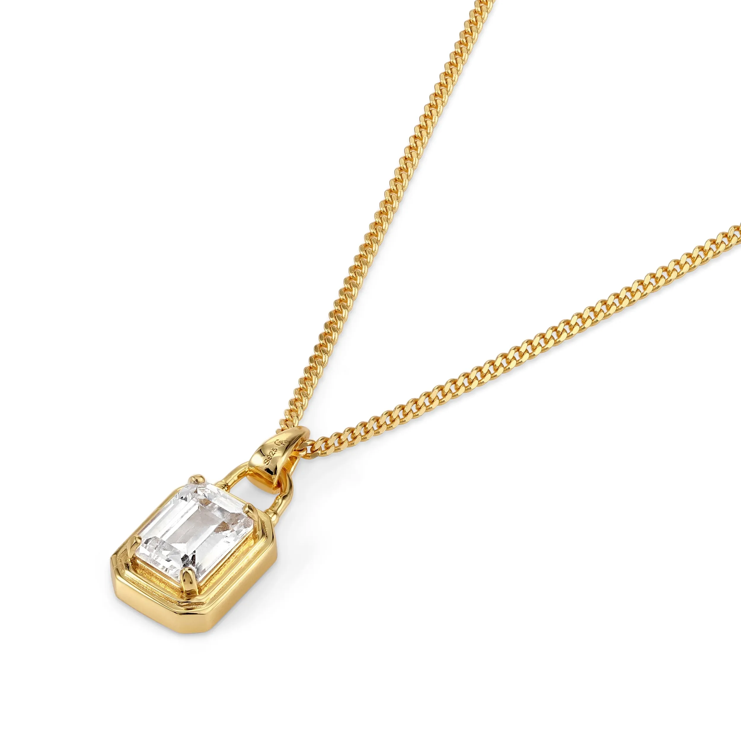 Solitaire Necklace - Gold