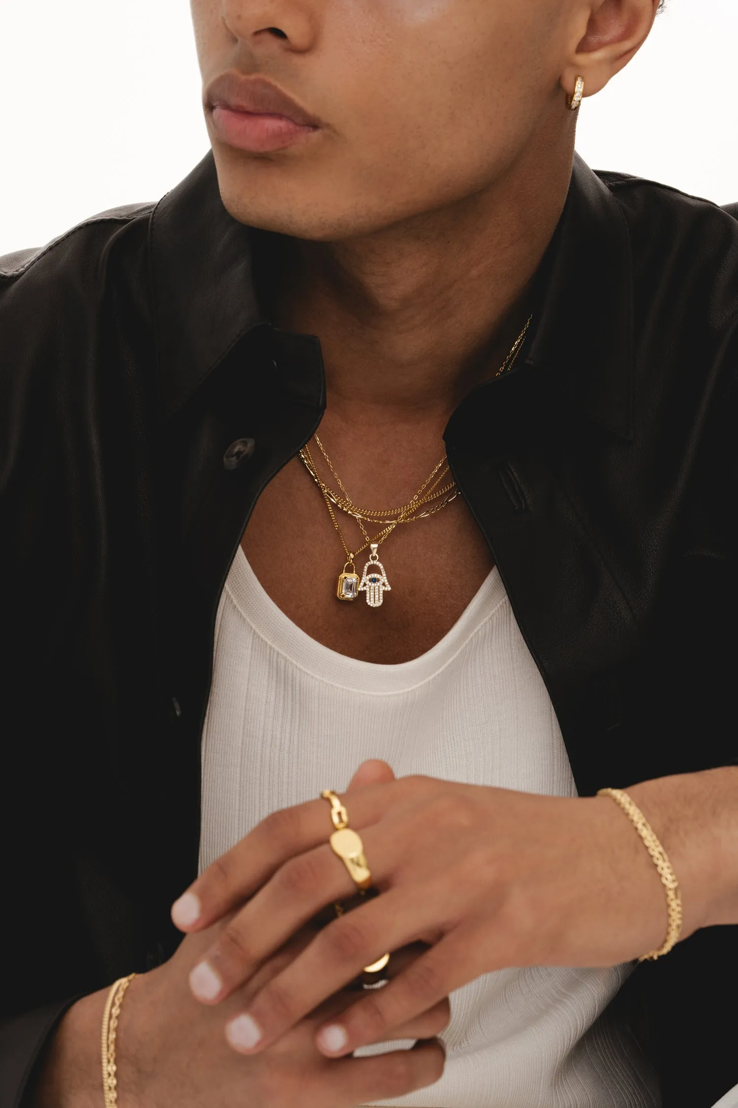 Solitaire Necklace - Gold