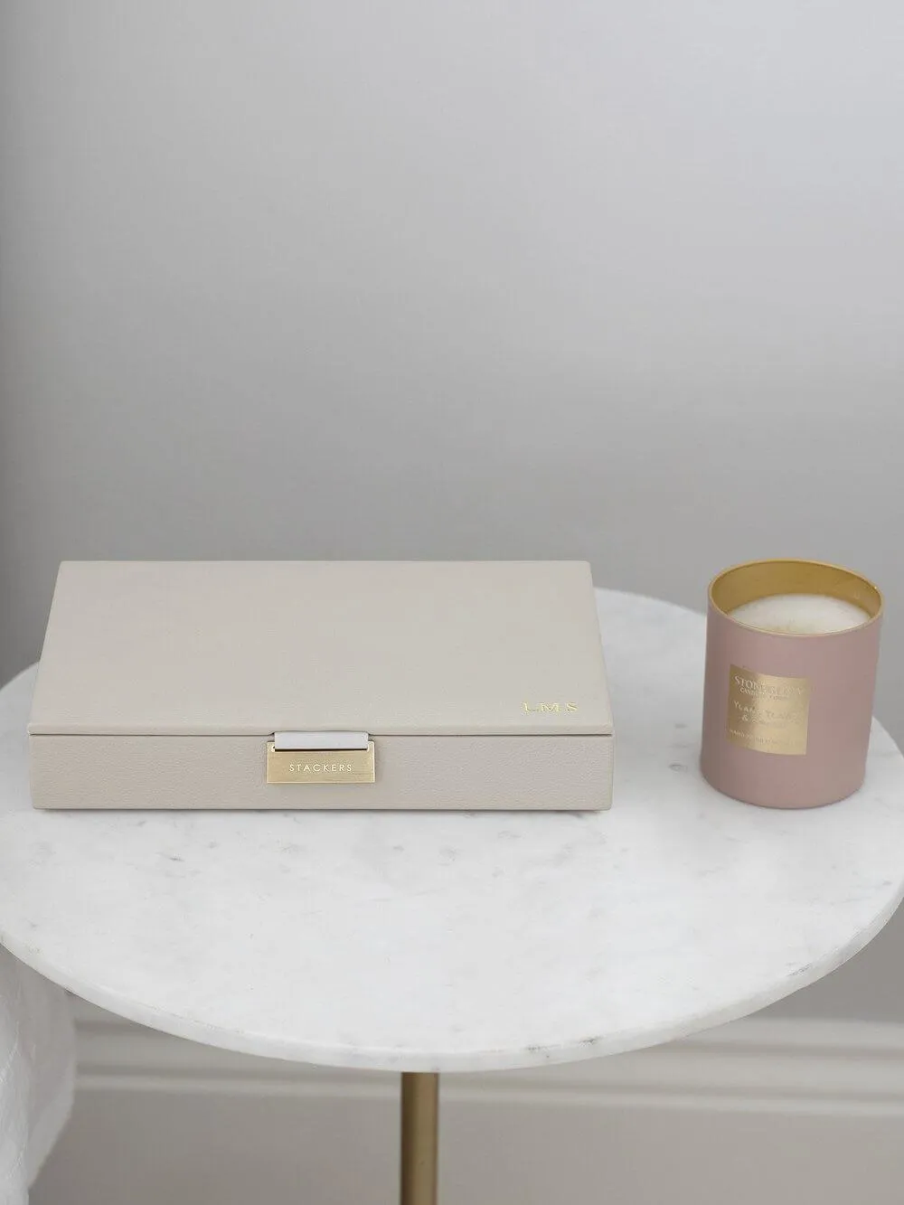 Stackers Classic Lidded Jewellery Box Oatmeal