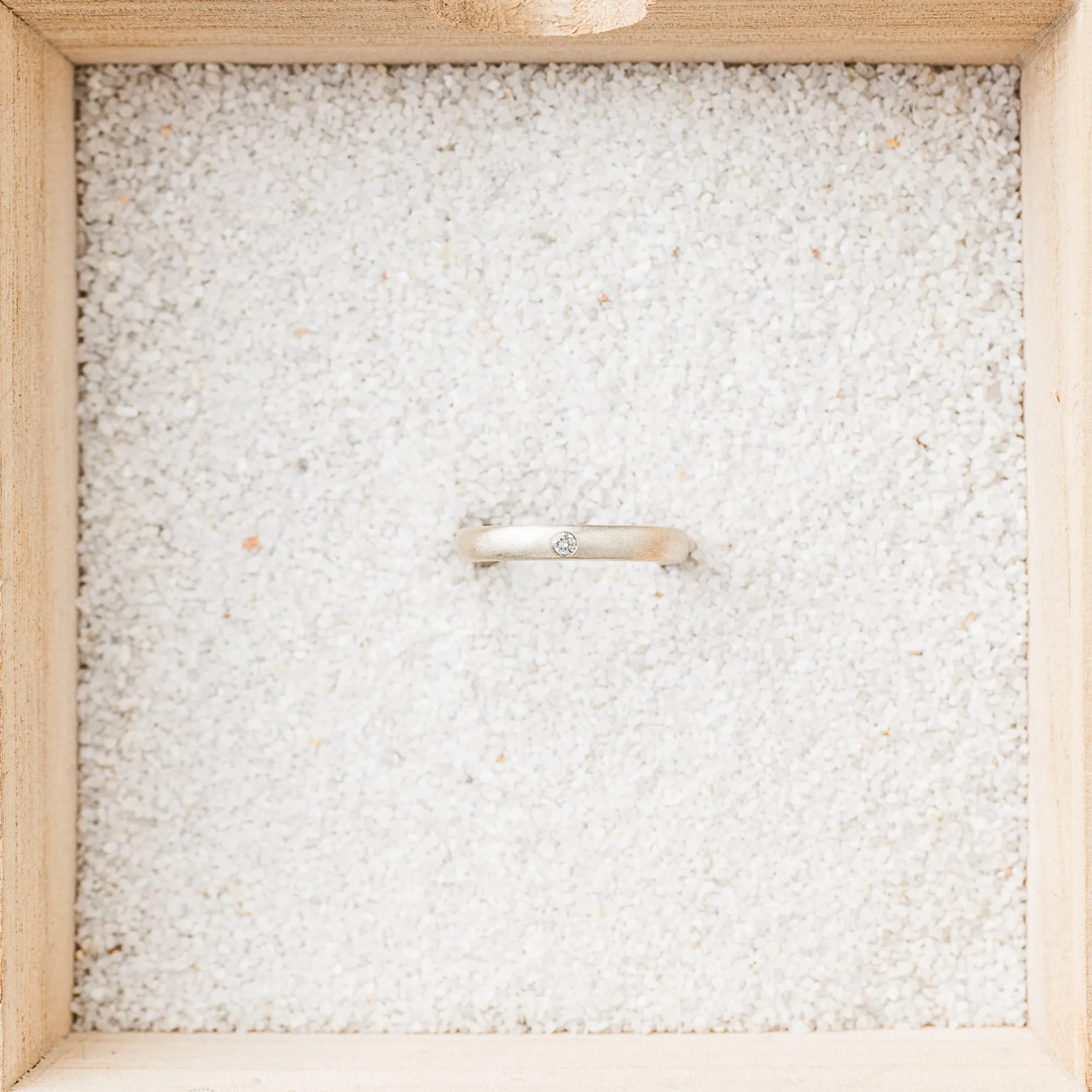 Sterling Silver Band with Topaz