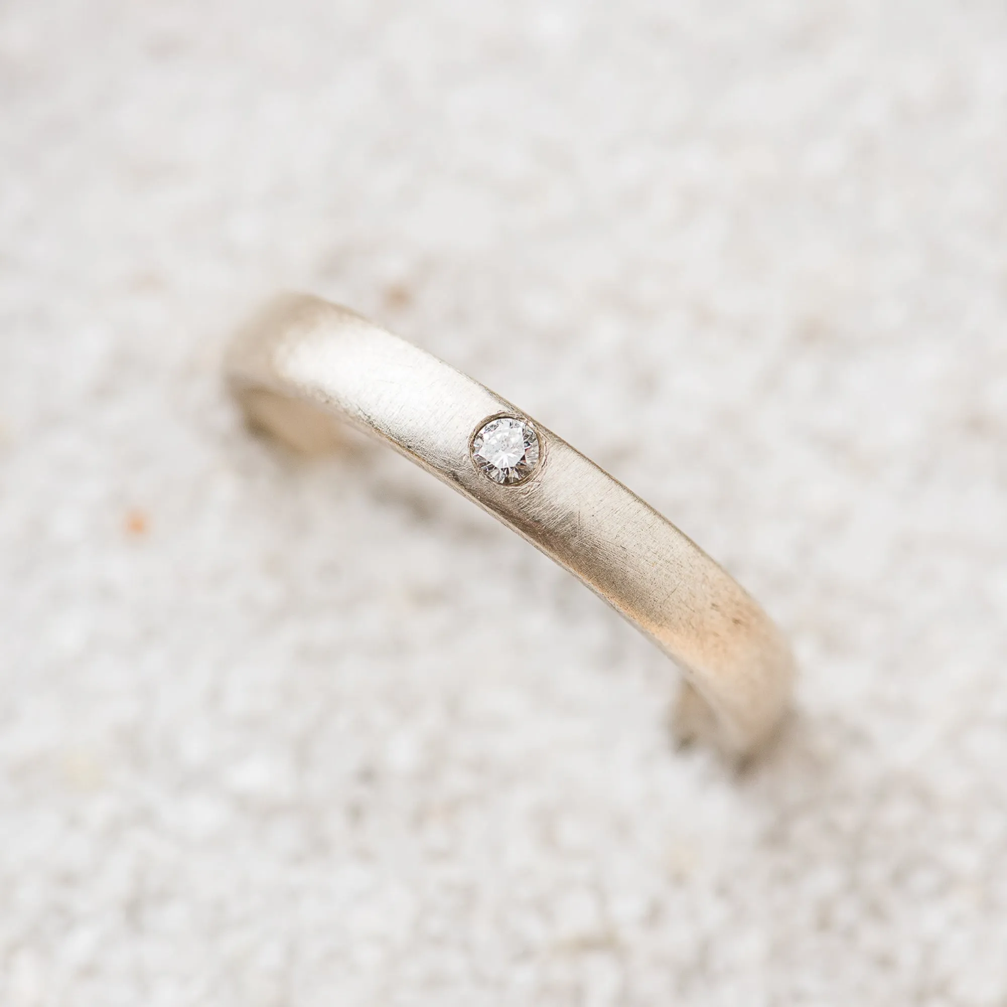 Sterling Silver Band with Topaz
