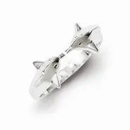Sterling Silver Polished Dolphin Toe Ring