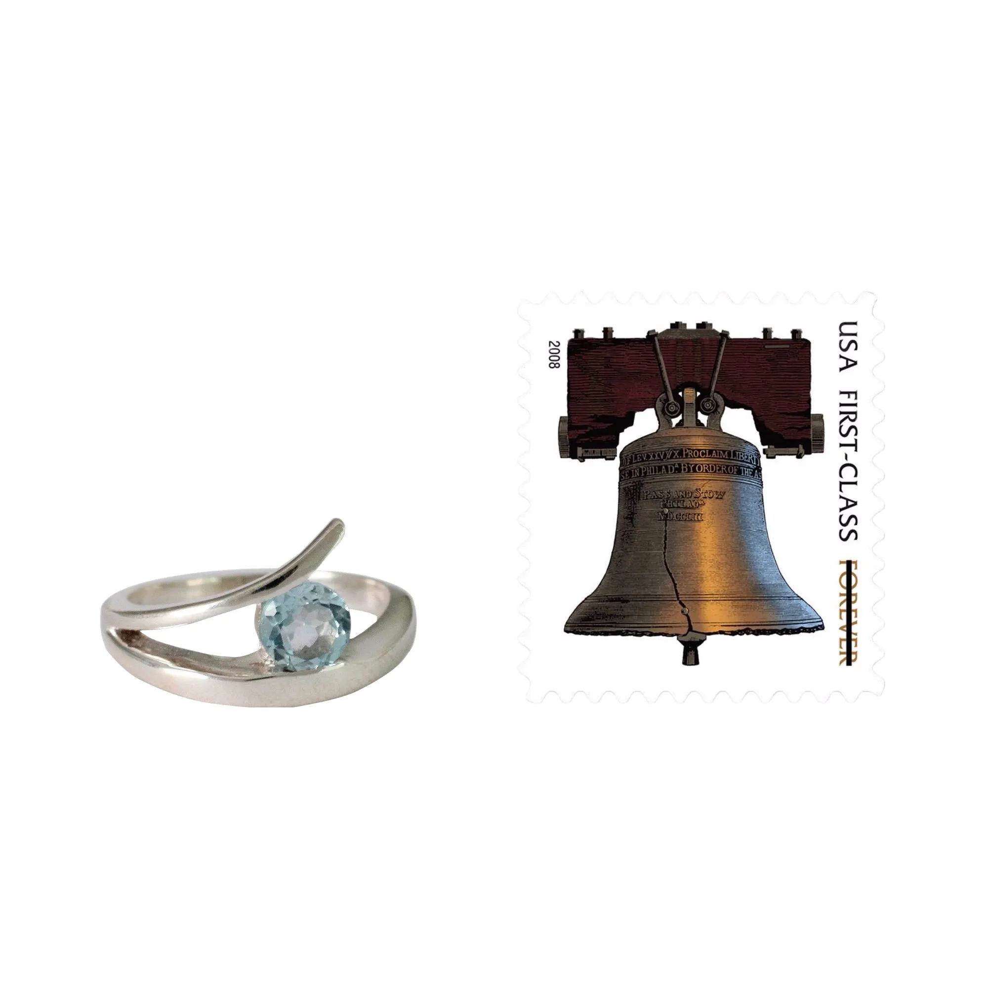Sterling Silver Solitaire Blue Topaz Ring - Dazzling Love | NOVICA