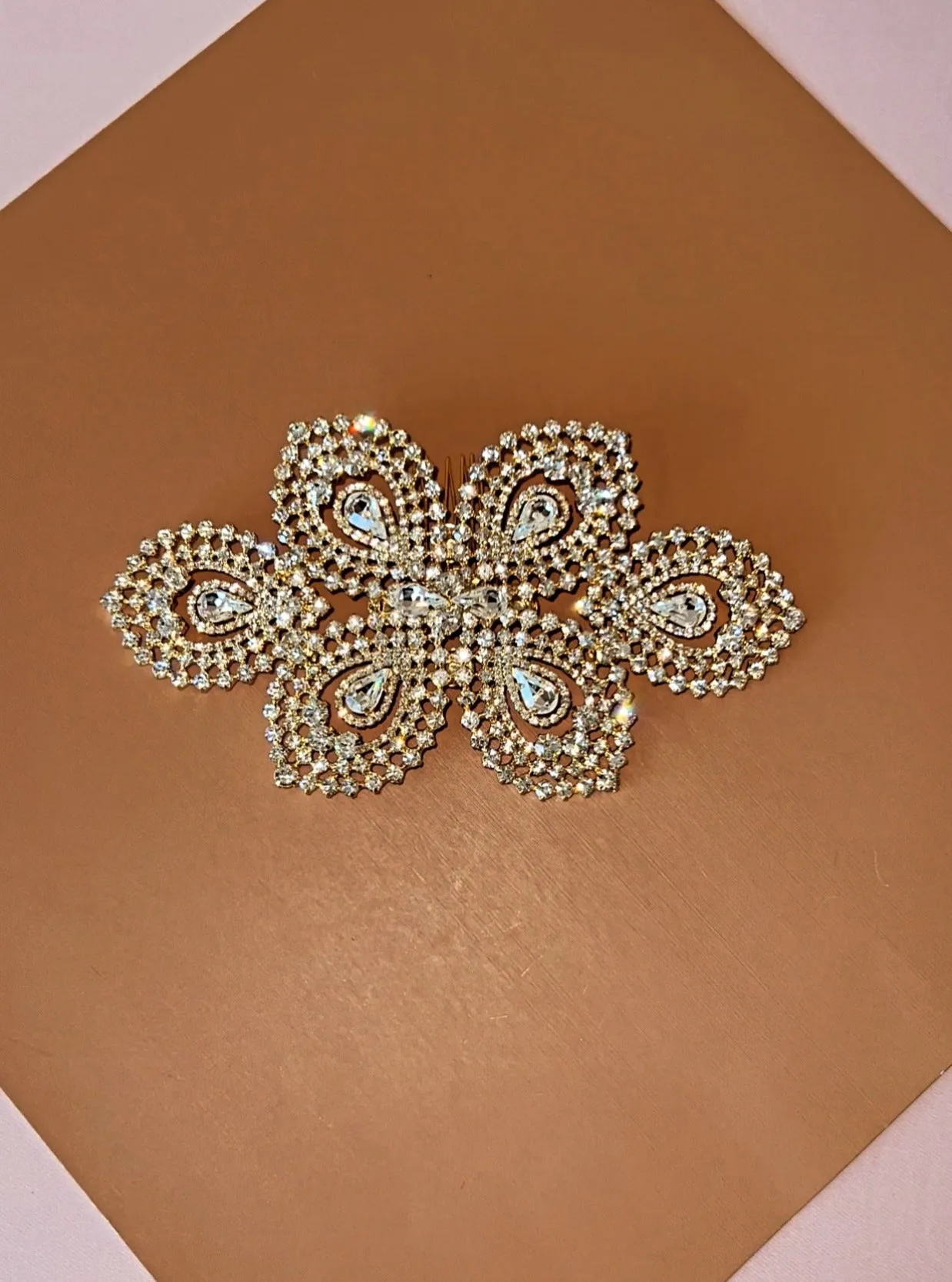 SYLVIE Swarovski Bridal Headpiece, Luxurious Wedding Hair Comb