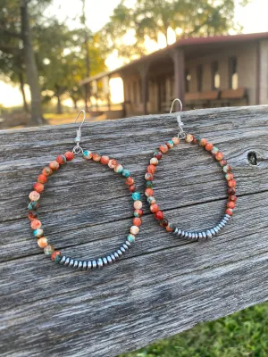 The perfect earrings hoop with hematite fall hoop