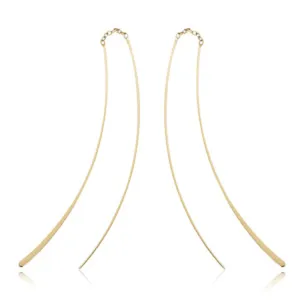 Threader Earrings, 14Kt