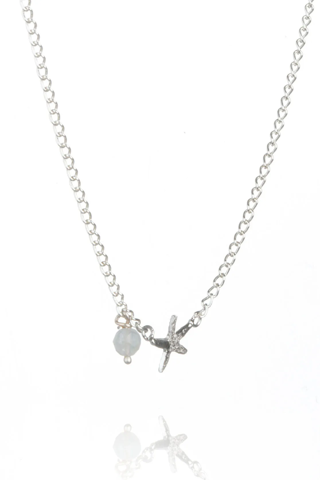 Tiny Silver Starfish Pendant