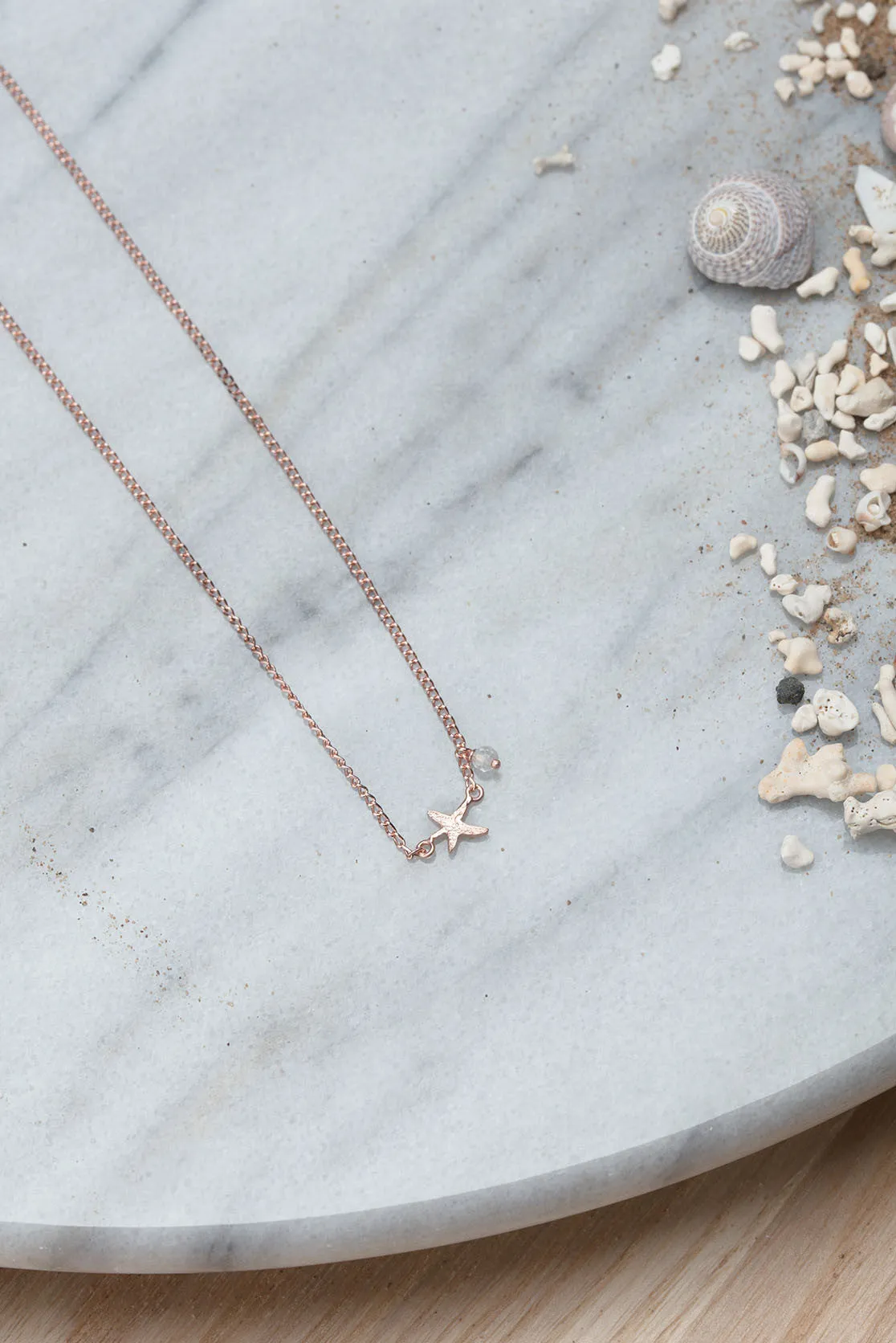 Tiny Silver Starfish Pendant