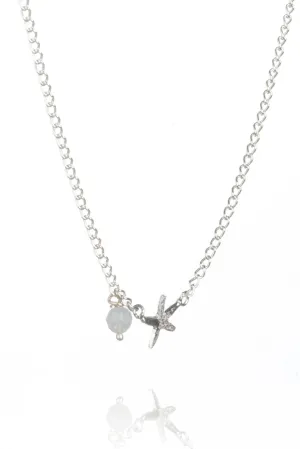 Tiny Silver Starfish Pendant