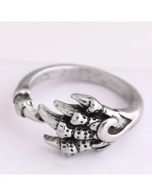 TR30 Silver Claw Design Toe Ring