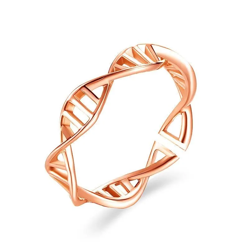 TR63 Rose Gold Cross Pattern Toe Ring