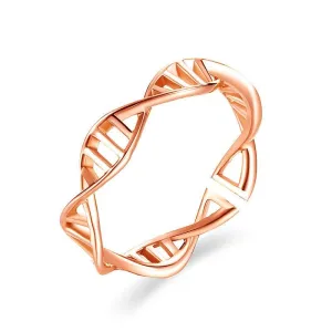 TR63 Rose Gold Cross Pattern Toe Ring