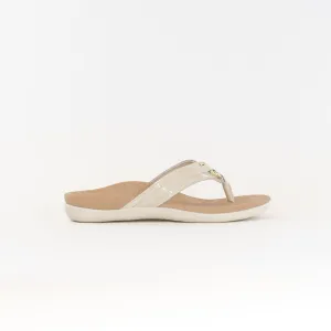 Vionic Aloe Thong Sandal (Women's) - Cream Patent Leather