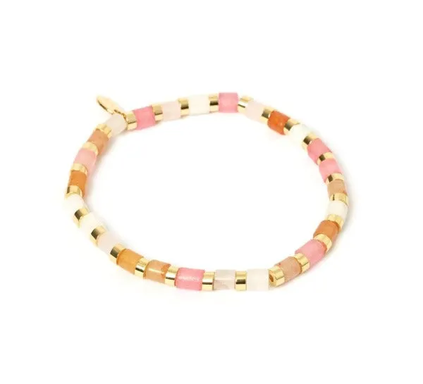 Vixen Gemstone Bracelet Gold/Cherry