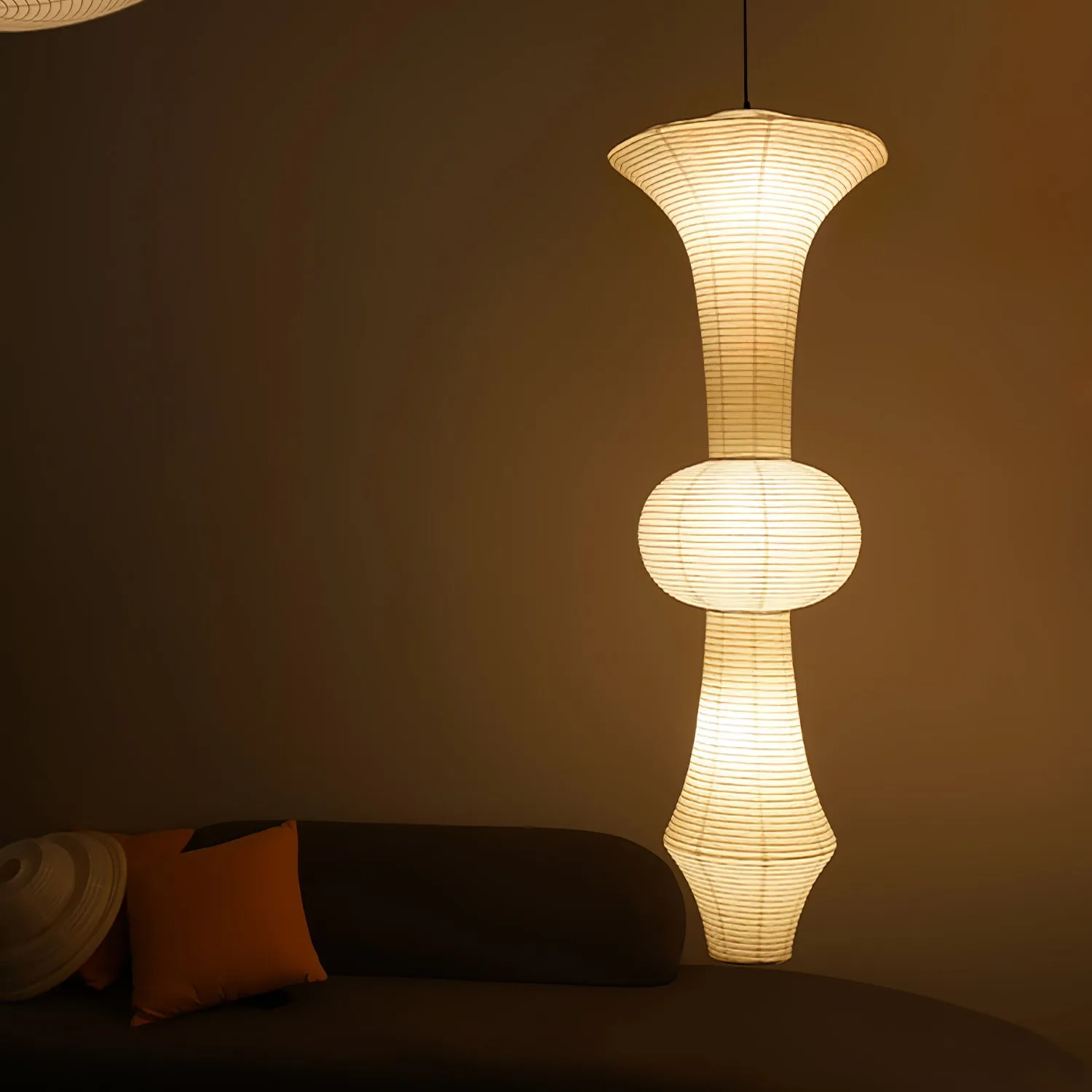 Washi Paper E Pendant Light