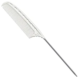 White Mini Pin Tail Comb 180mm