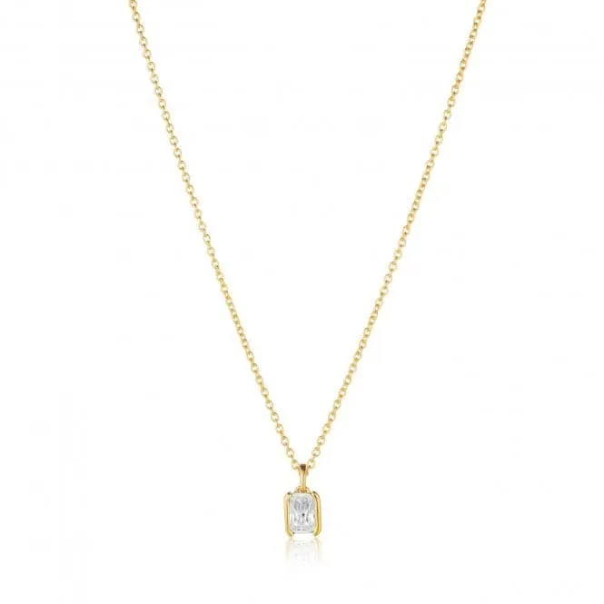 White Zirconia Roccanova Piccolo Necklace SJ-N42260-CZ-YG